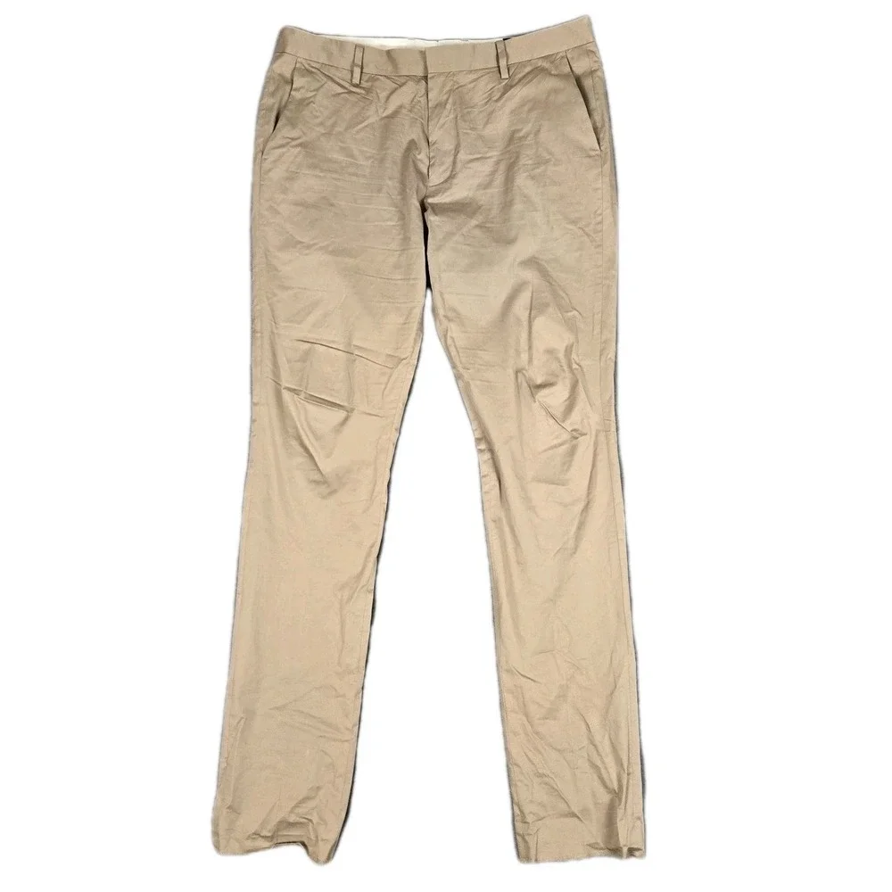 Bonobos Chino Pants Mens 36 Unhemmed Cotton Stretch Tailored Fit Emmetex Italy